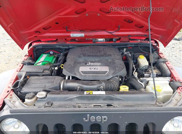 1C4BJWDG6GL105022 2016 JEEP WRANGLER UNLIMITED Красный Вид сзади