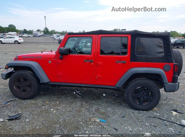 1C4BJWDG6GL105022 2016 JEEP WRANGLER UNLIMITED Красный Панорамный вид салона 360°
