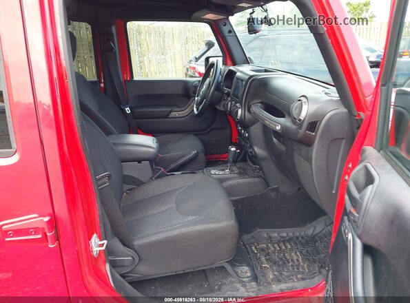1C4BJWDG6GL105022 2016 JEEP WRANGLER UNLIMITED Красный Вид салона спереди