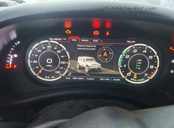 1C4BJWDG6GL231588 2016 JEEP WRANGLER Black Widok zestawu wskaźników