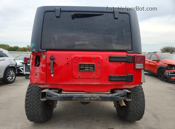 1C4BJWDG6GL260315 2016 JEEP WRANGLER Red Вид ззаду