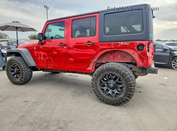 1C4BJWDG6GL260315 2016 JEEP WRANGLER Red Задня ліва чверть