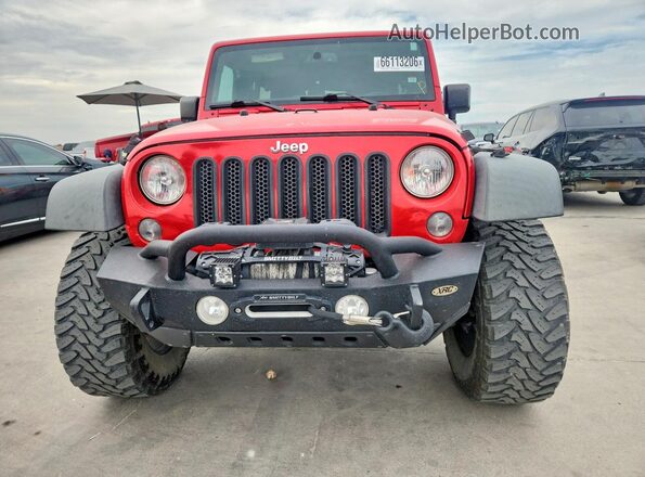 1C4BJWDG6GL260315 2016 JEEP WRANGLER Red Вид спереду