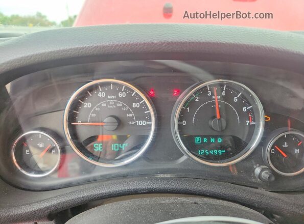 1C4BJWDG6GL260315 2016 JEEP WRANGLER Red Вид щитка приладів