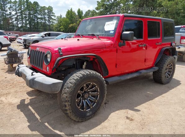 1C4BJWDG6HL502795 2017 JEEP WRANGLER UNLIMITED Red Передня ліва чверть