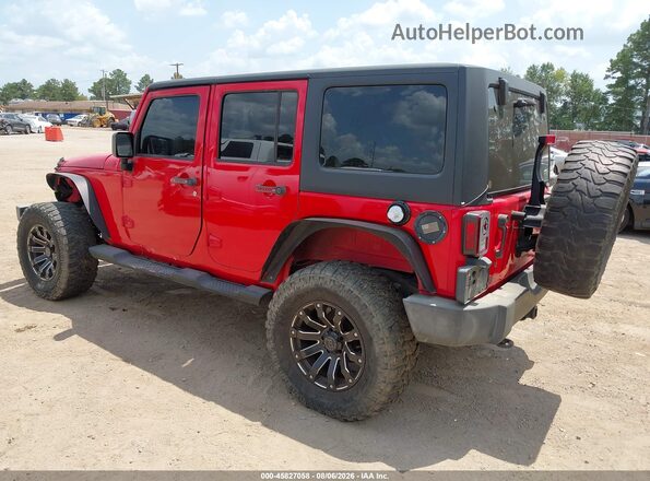 1C4BJWDG6HL502795 2017 JEEP WRANGLER UNLIMITED Red Задня ліва чверть