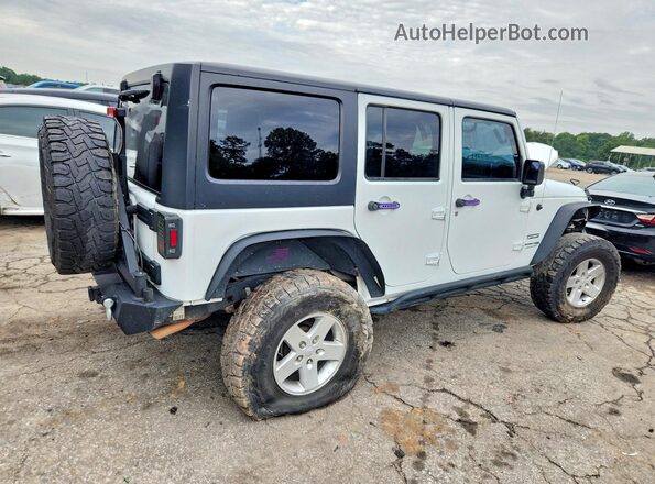 1C4BJWDG7JL809057 2018 JEEP WRANGLER Белый Задняя правая четверть