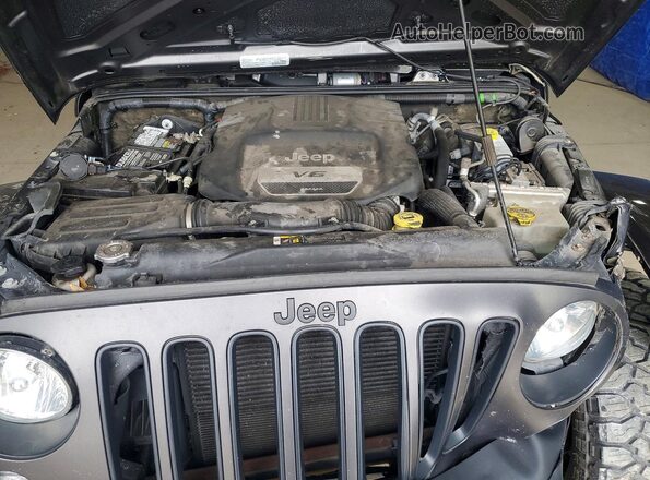 1C4BJWDG7JL847162 2018 JEEP WRANGLER Gray ძრავის განყოფილების ხედი