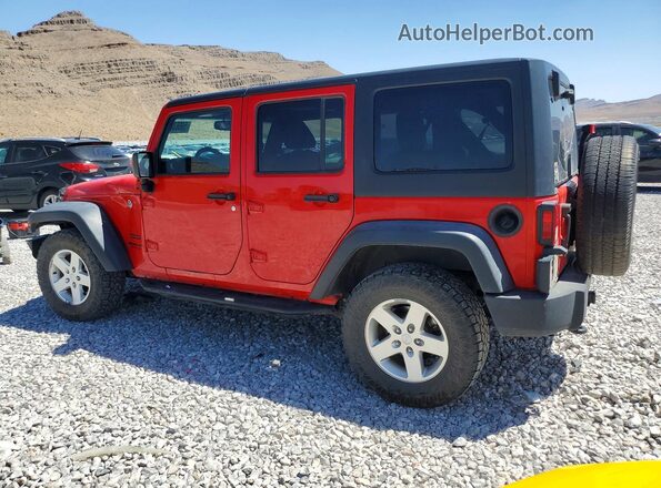 1C4BJWDG8GL116216 2016 JEEP WRANGLER Красный Задняя левая четверть