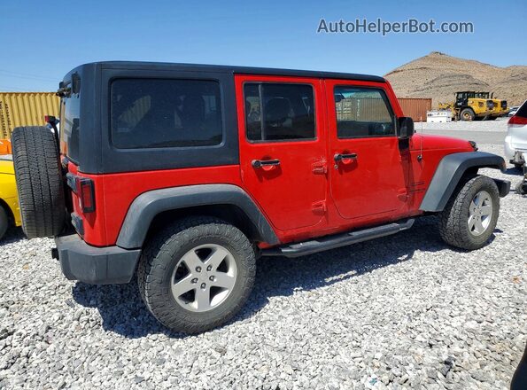 1C4BJWDG8GL116216 2016 JEEP WRANGLER Красный Задняя правая четверть