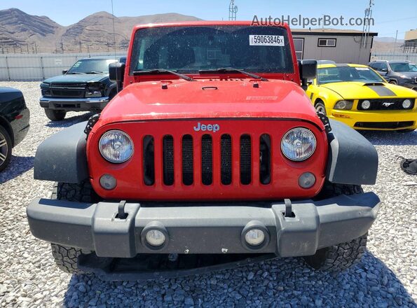 1C4BJWDG8GL116216 2016 JEEP WRANGLER Красный Вид спереди