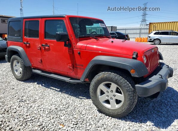 1C4BJWDG8GL116216 2016 JEEP WRANGLER Красный Передняя правая четверть