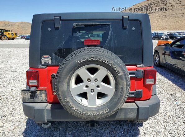 1C4BJWDG8GL116216 2016 JEEP WRANGLER Красный Вид сзади