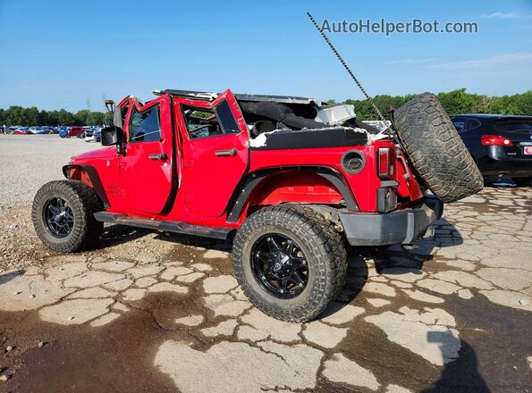 1C4BJWDG8GL146963 2016 JEEP WRANGLER Red Rear left