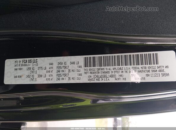 1C4BJWDG8GL148891 2016 JEEP WRANGLER UNLIMITED Black ძრავის განყოფილების ხედი