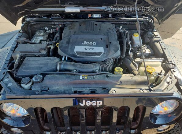 1C4BJWDG8HL695306 2017 JEEP WRANGLER Black ძრავის განყოფილების ხედი