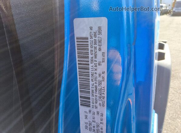 1C4BJWDG9GL179261 2016 JEEP WRANGLER Blue Vista de la etiqueta del VIN