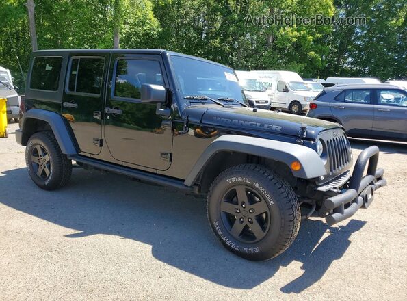 1C4BJWDG9GL189658 2016 JEEP WRANGLER Черный Передняя правая четверть