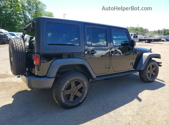 1C4BJWDG9GL189658 2016 JEEP WRANGLER Черный Задняя правая четверть