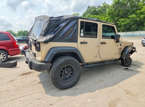 1C4BJWDG9GL211500 2016 JEEP WRANGLER Tan Rear right