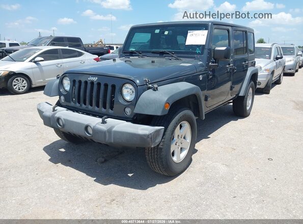 1C4BJWDG9GL228930 2016 JEEP WRANGLER UNLIMITED Gray წინა მარცხენა ხედი სამი მეოთხედიდან