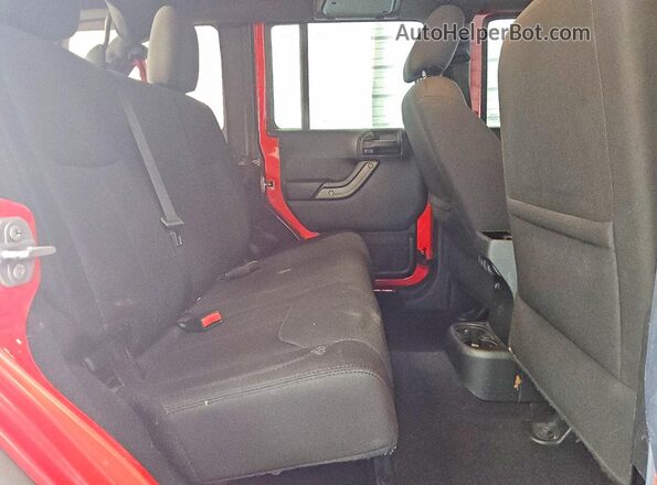 1C4BJWDGXHL555368 2017 JEEP WRANGLER Red უკანა სავარძლების ხედი