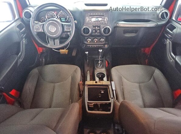 1C4BJWDGXHL555368 2017 JEEP WRANGLER Red წინა პანელის ხედი