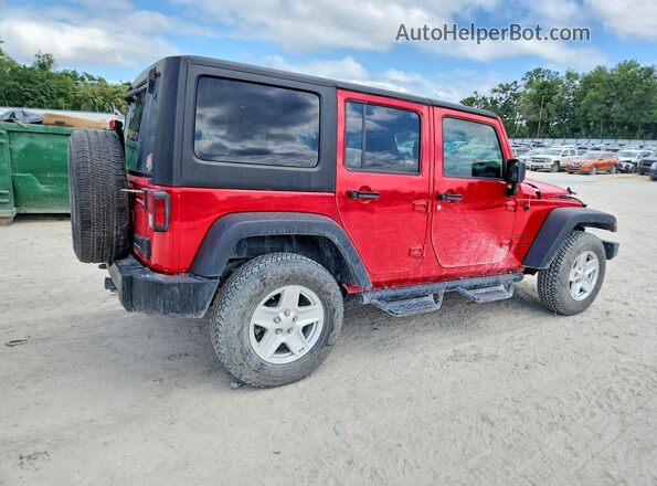 1C4BJWDGXJL835846 2018 JEEP WRANGLER Red Rear right