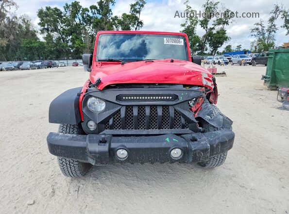 1C4BJWDGXJL835846 2018 JEEP WRANGLER Red Front view