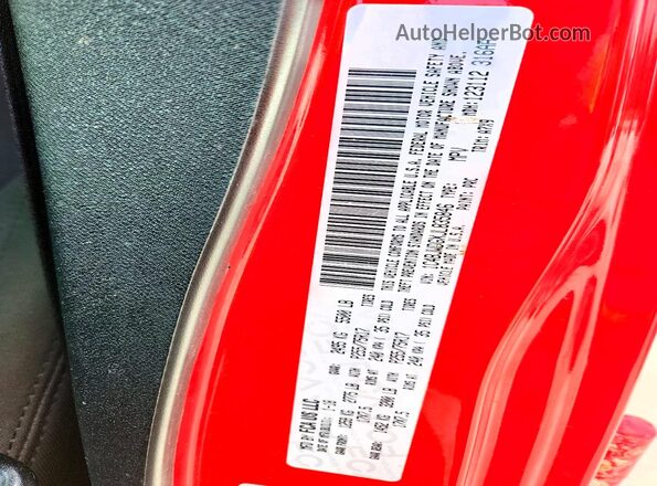 1C4BJWDGXJL835846 2018 JEEP WRANGLER Red VIN sticker view