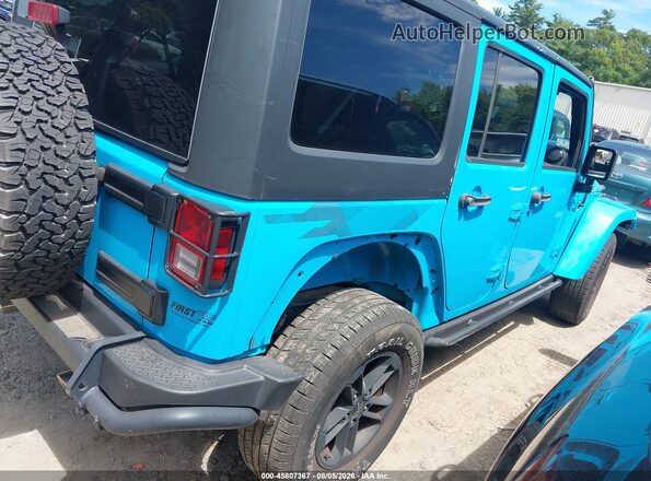 1C4BJWEG2HL570705 2017 JEEP WRANGLER UNLIMITED Blue უკანა მარჯვენა