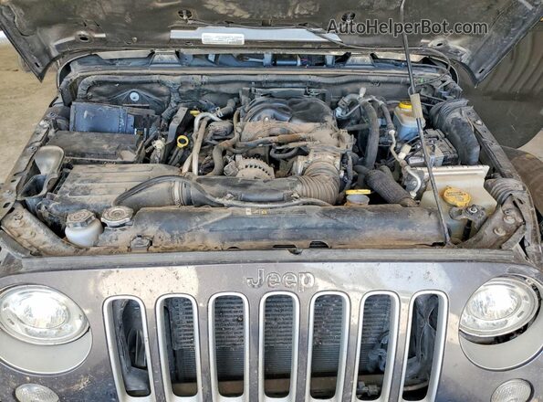 1C4BJWEG2HL669170 2017 JEEP WRANGLER Gray Widok komory silnika