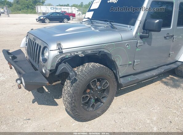 1C4BJWEG2JL853580 2018 JEEP WRANGLER Gray Widok z przodu