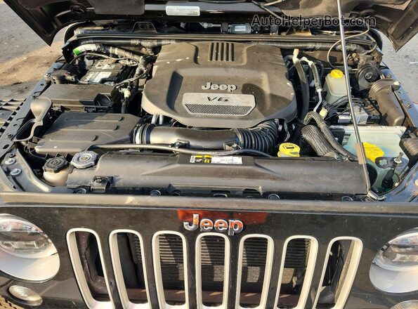 1C4BJWEG3GL117840 2016 JEEP WRANGLER Black ძრავის განყოფილების ხედი