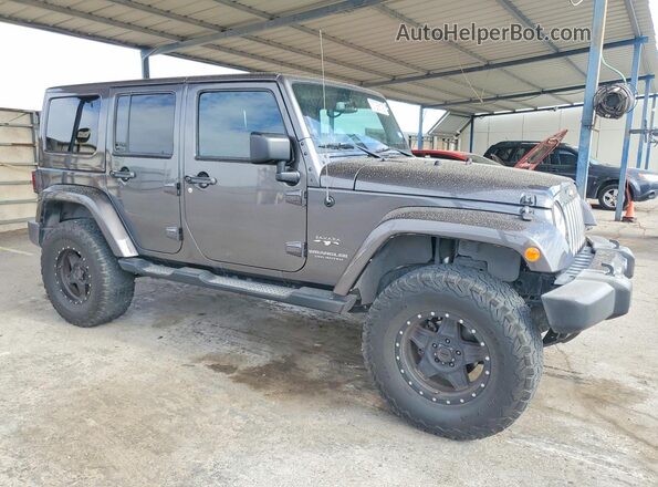 1C4BJWEG3HL657237 2017 JEEP WRANGLER Gray Delantero derecho