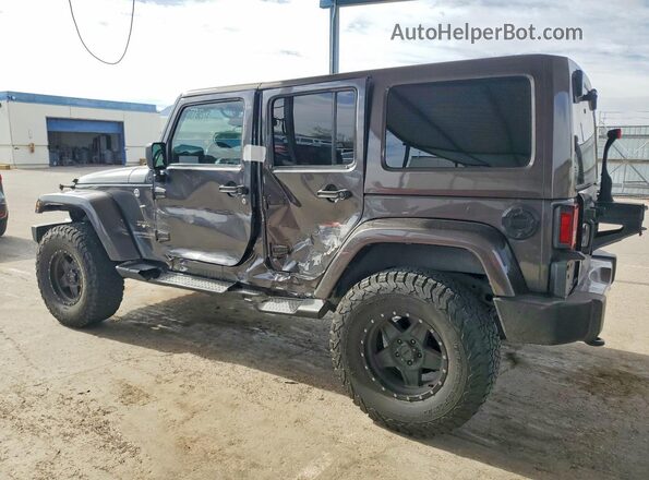 1C4BJWEG3HL657237 2017 JEEP WRANGLER Gray Trasero izquierdo