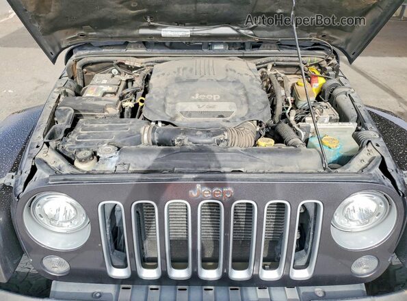 1C4BJWEG3HL657237 2017 JEEP WRANGLER Gray Vista del compartimento del motor