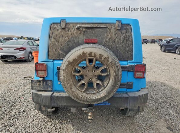 1C4BJWEG3JL841275 2018 JEEP WRANGLER Teal უკანა ხედი