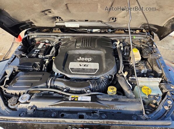 1C4BJWEG5GL193320 2016 JEEP WRANGLER Black ძრავის განყოფილების ხედი