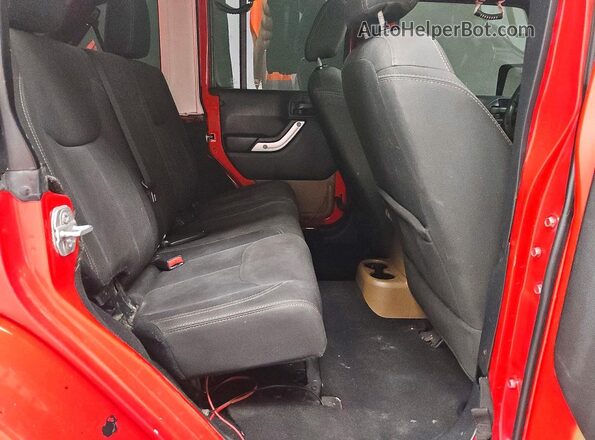 1C4BJWEG7GL275114 2016 JEEP WRANGLER Red Вид задніх сидінь