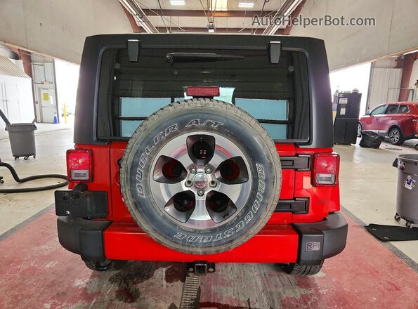 1C4BJWEG8HL588237 2017 JEEP WRANGLER Red Вид ззаду