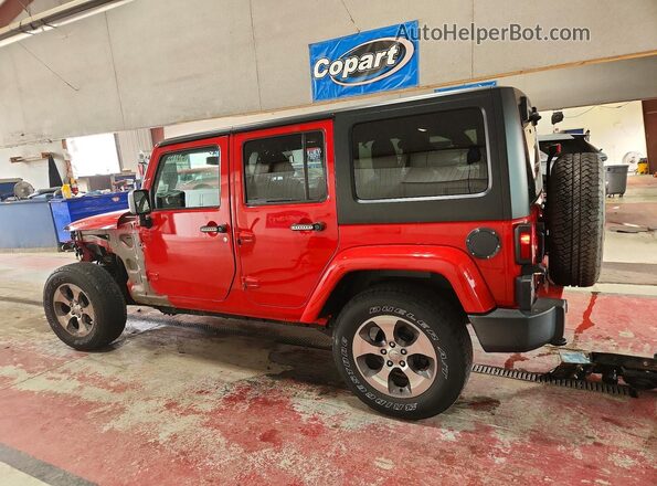 1C4BJWEG8HL588237 2017 JEEP WRANGLER Red Задня ліва чверть