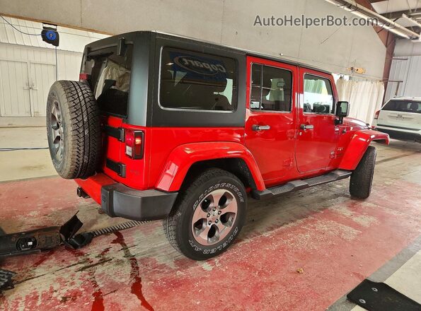 1C4BJWEG8HL588237 2017 JEEP WRANGLER Red Задня права чверть