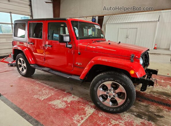 1C4BJWEG8HL588237 2017 JEEP WRANGLER Red Передня права чверть