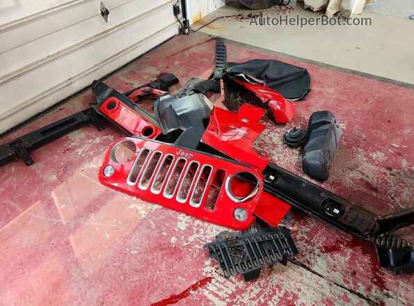 1C4BJWEG8HL588237 2017 JEEP WRANGLER Red Вид наклейки з VIN-кодом