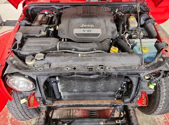 1C4BJWEG8HL588237 2017 JEEP WRANGLER Red Вид підкапотного простору