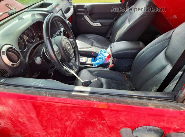 1C4BJWFG5GL163748 2016 JEEP WRANGLER Red Widok wnętrza z przodu
