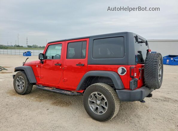 1C4BJWFGXGL240338 2016 JEEP WRANGLER Red Trasero izquierdo
