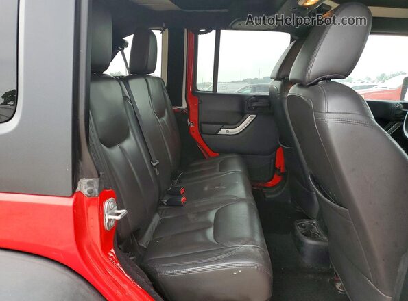 1C4BJWFGXGL240338 2016 JEEP WRANGLER Red Vista interior trasera