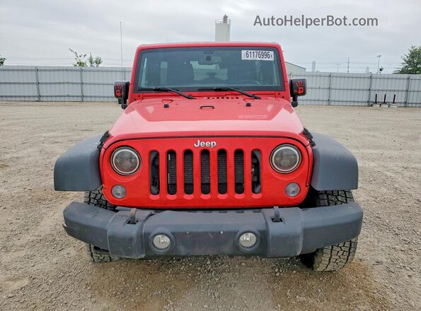 1C4BJWFGXGL240338 2016 JEEP WRANGLER Red Vista frontal